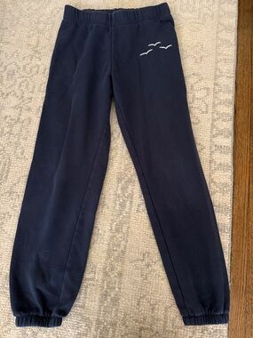 Kids Navy Elastic Waist Jogger Pants - Navy